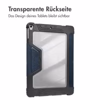 Accezz Rugged Trifold Klapphülle Apple iPad 11 (2025) 11 Zoll A16 / iPad 10 (2022) 10.9 Zoll - Dunkelblau