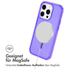 imoshion Sparkle Back Cover mit MagSafe Apple iPhone 14 Pro Max - Glitzer Violett