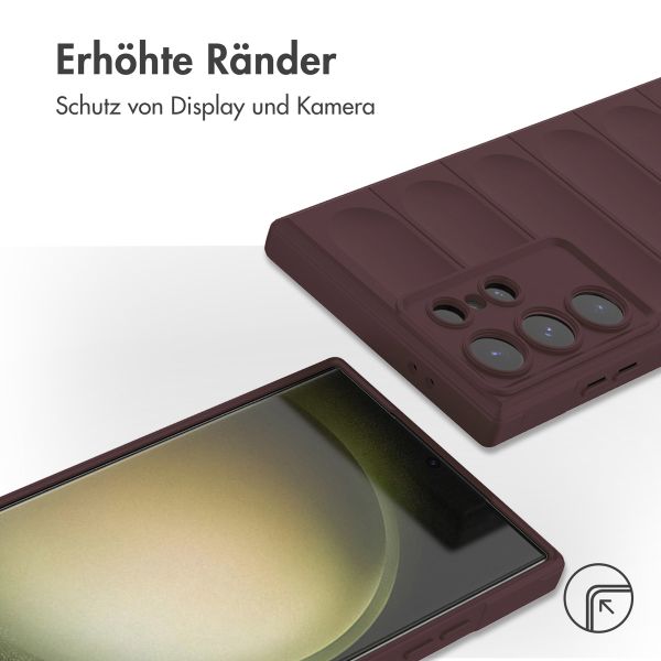 imoshion EasyGrip Back Cover für das Samsung Galaxy S24 Ultra - Aubergine 