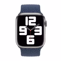 Apple Geflochtenes Solo Loop für das  Apple Watch | 38/40/41/42 mm - Größe 7 - Abyss Blue