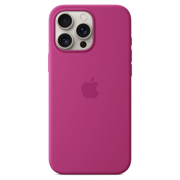 Apple Silikon-Case MagSafe für das Apple iPhone 16 Pro Max - Fuchsia