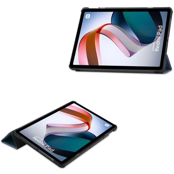 imoshion Design Trifold Klapphülle für das Xiaomi Redmi Pad - Dunkelblau