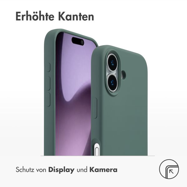 Accezz Liquid Silikoncase mit MagSafe Apple iPhone 17 - Dunkelgrün