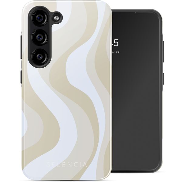 Selencia Vivid Back Cover Samsung Galaxy S23 FE - Desert Waves Beige