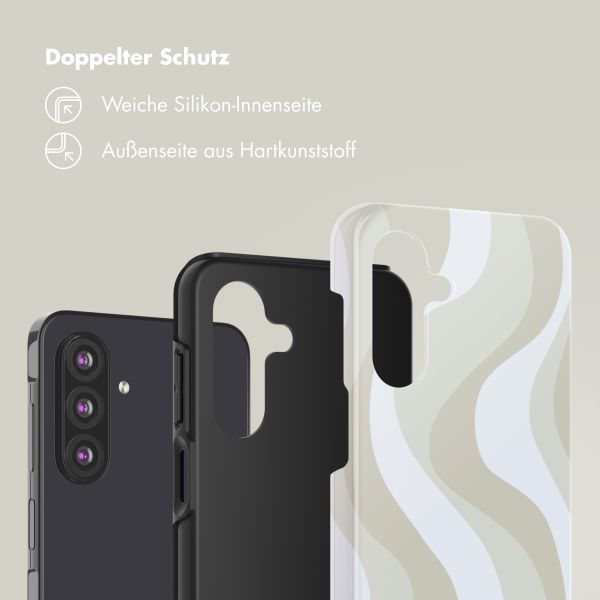 Selencia Vivid Back Cover Samsung Galaxy A26 - Desert Waves Beige