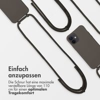 imoshion Color Backcover mit abnehmbarem Handykette und MagSafe Apple iPhone 12 (Pro) - Black Coffee