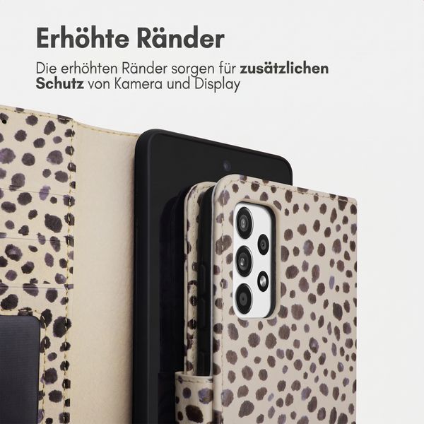 imoshion Design Klapphülle Samsung Galaxy A52(s) (5G/4G) - Black And White Dots