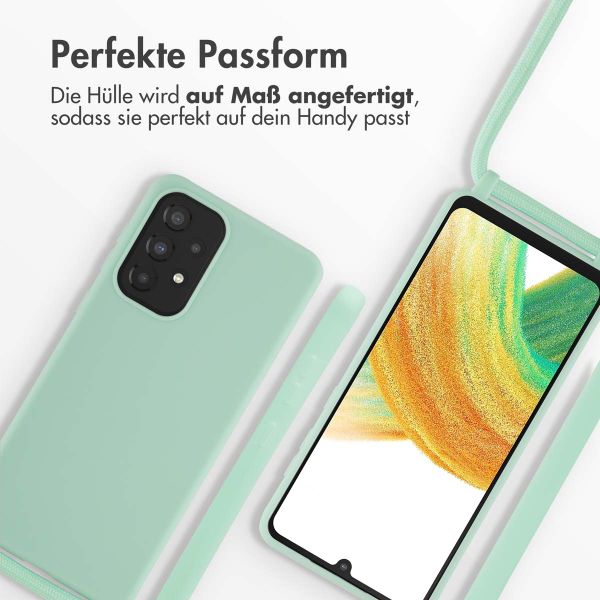 imoshion SilikonHülle mit Band Samsung Galaxy A33 - Mintgrün