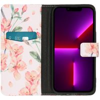 imoshion Design TPU Klapphülle Apple iPhone 13 Pro - Blossom Watercolor White