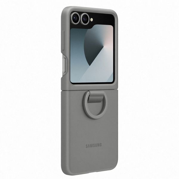 Samsung Original Silikon Cover Ring Samsung Galaxy Z Flip 6 / Flip 7 FE - Gray