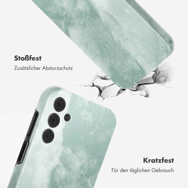 Selencia Vivid Back Cover Samsung Galaxy A15 (5G) - Marble Grayed Jade