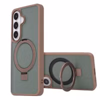 Accezz Ring Stand Backcover mit MagSafe Samsung Galaxy S26 - Braun