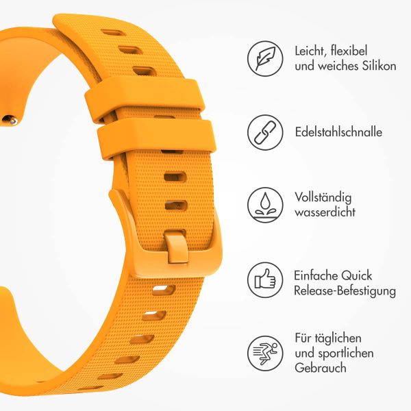 imoshion Sport-Silikonarmband mit Schnalle - Universelle 22 mm Anschluss - Orange