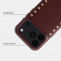 Selencia Studs Backcover mit MagSafe Apple iPhone 18 Pro / 17 Pro - Cacao Crush