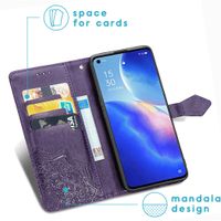 imoshion Mandala Klapphülle Oppo Find X3 Lite - Violett