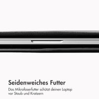 Accezz Leather Laptop Hülle Apple MacBook 14 Zoll - Laptop Sleeve - Schwarz
