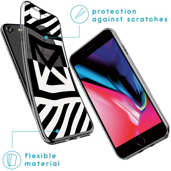 imoshion Design Hülle für das iPhone SE (2022 / 2020) / 8 / 7 - Graphic stripes