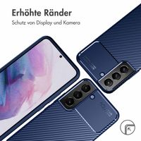 imoshion Carbon-Hülle für das Samsung Galaxy S22 Plus - Blau