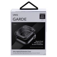 Uniq Garde Hybrid Apple Watch Hülle mit Displayschutz für die Apple Watch 4-6 / SE - 44 mm - Smoked (Tinted Grey)