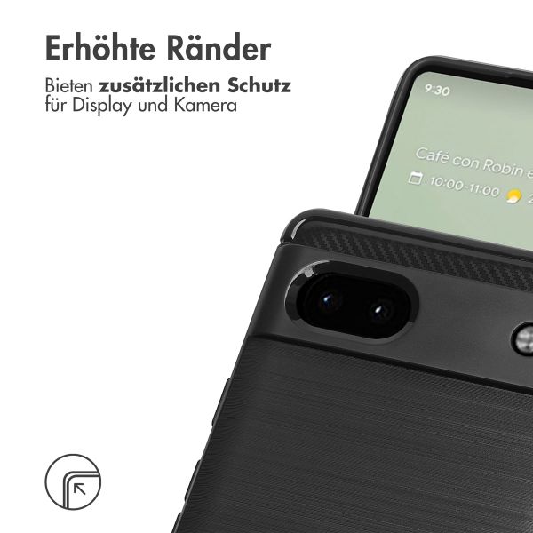 imoshion Brushed Back Cover für das Google Pixel 6a - Schwarz