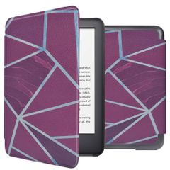 imoshion Design Slim Hard Case Klapphülle Amazon Kindle (2024) / Amazon Kindle (2022) 11th gen - Bordeaux Graphic