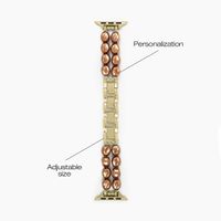 iDeal of Sweden Beaded Watch Band für Apple Watch | 38/40/41/42 mm - Salted Caramel Pearl