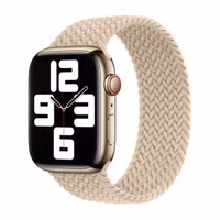 Apple Geflochtenes Solo Loop für das  Apple Watch | 38/40/41/42 mm - Größe 8 - Beige
