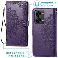 imoshion Mandala Klapphülle für das OnePlus Nord 2T - Violett