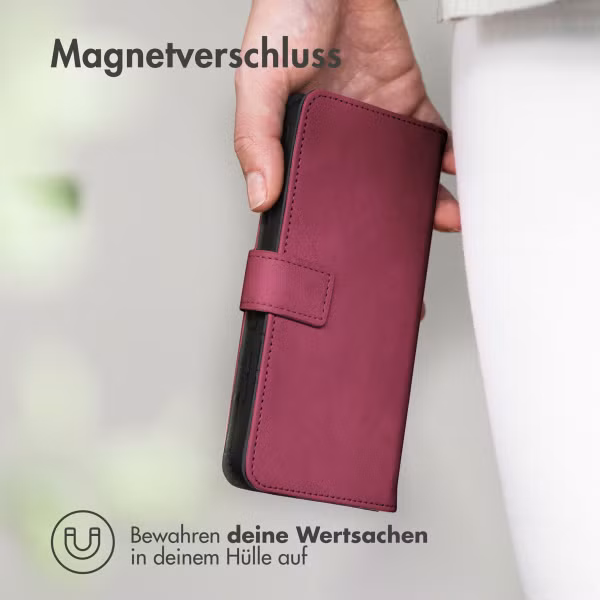 imoshion Luxuriöse Klapphülle Apple iPhone 16e - Bordeaux