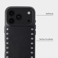 Selencia Studs Backcover mit MagSafe Apple iPhone 18 Pro / 17 Pro - Velvet Black