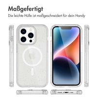 imoshion Sparkle Back Cover mit MagSafe für das Apple iPhone 13 Pro - Glitzer Transparent