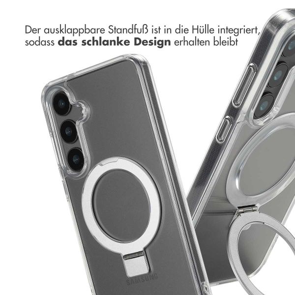 Accezz Ring Stand Backcover mit MagSafe Samsung Galaxy S24 Plus - Transparent