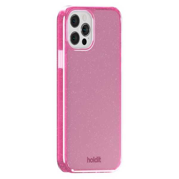Holdit Glitzer Case Apple iPhone 12 (Pro) - Rosa
