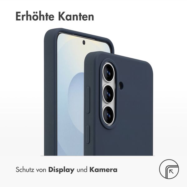 Accezz Liquid Silikoncase mit MagSafe Samsung Galaxy S26 - Dunkelblau
