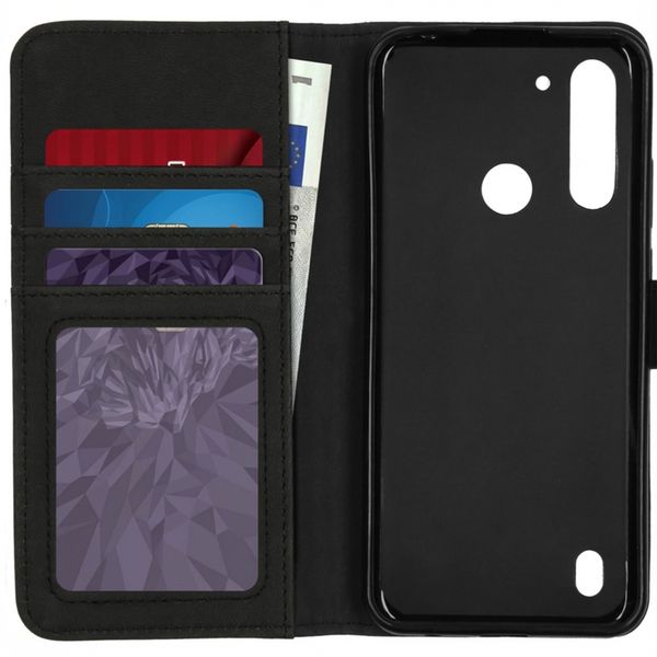 imoshion Luxuriöse Klapphülle Motorola Moto G8 Power Lite - Schwarz