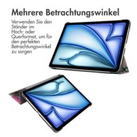 imoshion Design Trifold Klaphülle Apple iPad Air 13 Zoll (2025) M3 / (2024) M2 - Floral Water Color