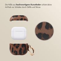 Selencia Sabi Case Apple AirPods 4 - Leopardenmuster - Mocha Brown