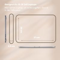 Selencia Cord Laptop Hülle 15-16 Zoll - Laptop Sleeve - Slate Blue