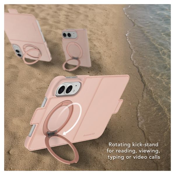 dbramante1928 Copenhagen ICON Klapphülle Apple iPhone Duo - Pink Sand
