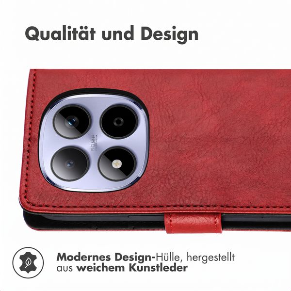 imoshion Luxuriöse Klapphülle Xiaomi Redmi Note 15 Pro (4G) - Bordeaux