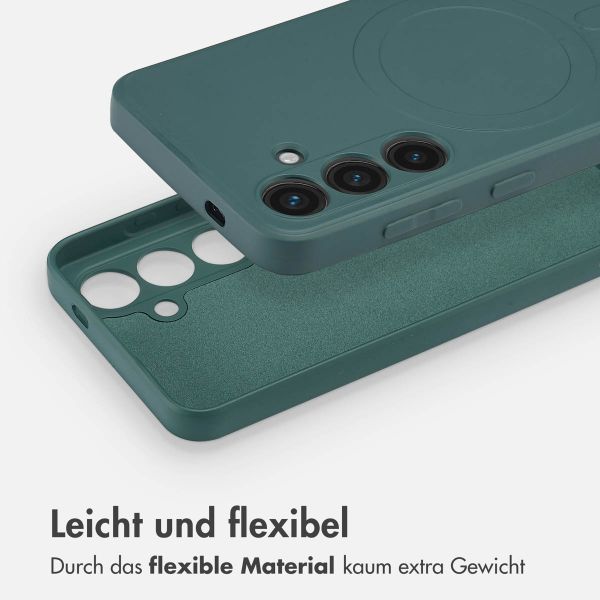 imoshion Color Back Cover mit MagSafe für das Samsung Galaxy S24 - Dunkelgrün