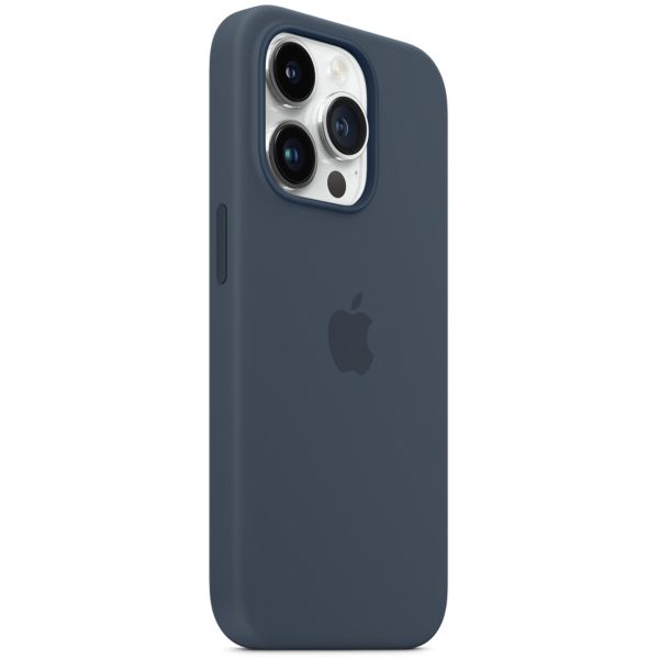 Apple Silikon-Case MagSafe für das Apple iPhone 14 Pro - Storm Blue