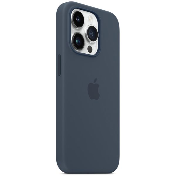 Apple Silikon-Case MagSafe für das iPhone 14 Pro - Storm Blue