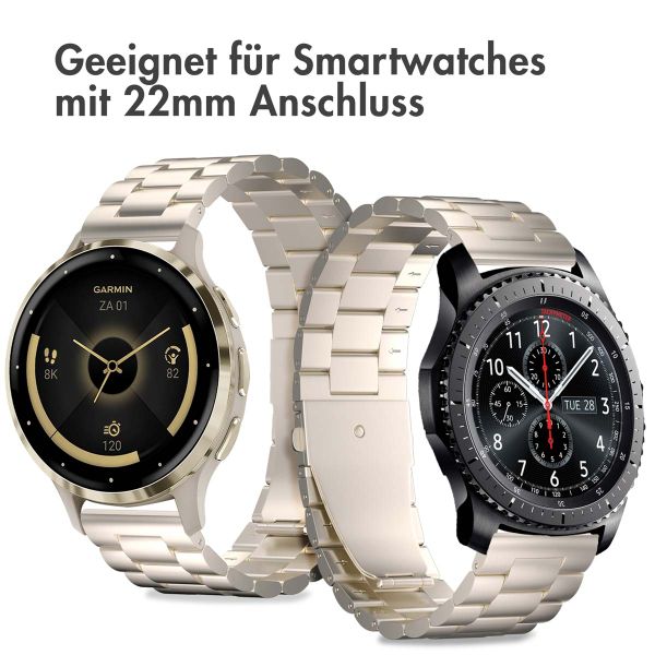 imoshion Edelstahlarmband -   Universelle 22 mm Anschluss - Starlight