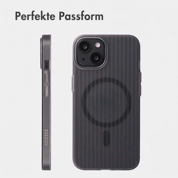 Accezz Lite Backcover mit MagSafe | Fluted | Apple iPhone 13 - Grau