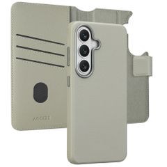 Accezz 2-in-1 Klapphülle aus Leder mit MagSafe Samsung Galaxy S26 - Light Grey