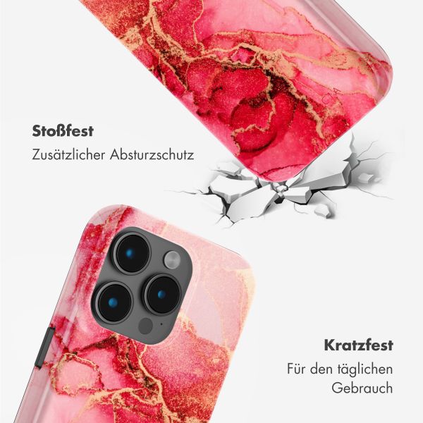 Selencia Vivid Tough Back Cover mit MagSafe für das iPhone 15 Pro - Rosy Marble