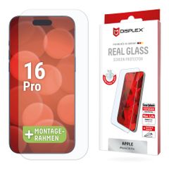 Displex Bildschirmschutzfolie Real Glass für das Apple iPhone 16 Pro