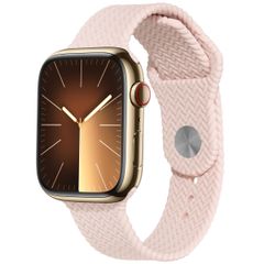 imoshion Geflochtenes Silikonarmband für die Apple Watch Series 1 bis 10 / SE / Ultra (2) (44/45/46/49 mm) - Rosa