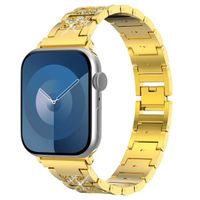 Selencia Sparkle Armband für die Apple Watch Series 1 bis 9 / SE (38/40/41 mm) | Series 10 (42 mm) - Gold